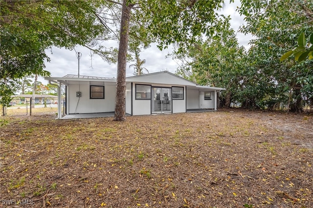 5863 Millay Ct, North Fort Myers, FL 33903 - back of property with fence