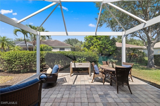 3932 Ruxton Rd, Naples, FL 34116 - view of patio featuring outdoor dining space