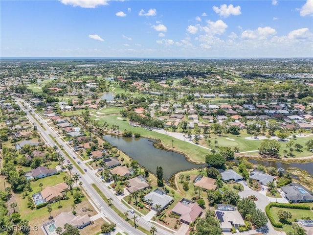 813 Saint Andrews Blvd, Naples, FL 34113 - aerial view of property's location featuring a nearby body of water, a golf course, and nearby suburban area
