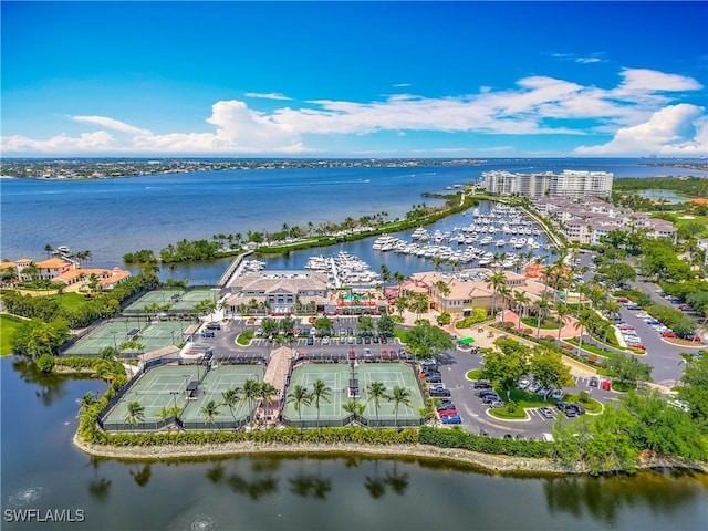 11256 Bienvenida Way Unit 6D, Fort Myers, FL 33908 - aerial view of property and surrounding area with a large body of water