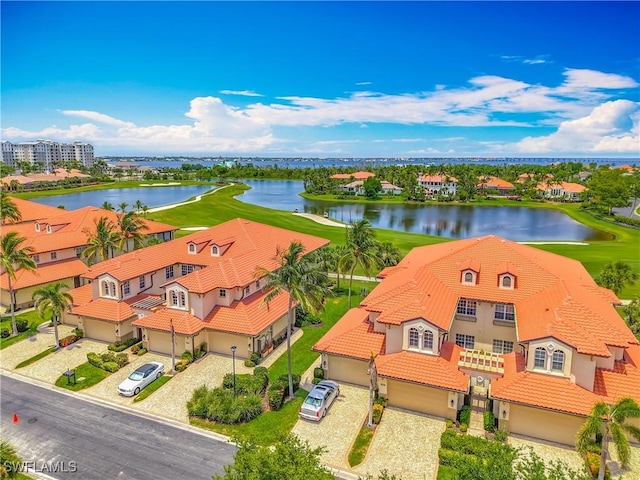 11256 Bienvenida Way Unit 6D, Fort Myers, FL 33908 - drone / aerial view of a nearby body of water and a local golf course