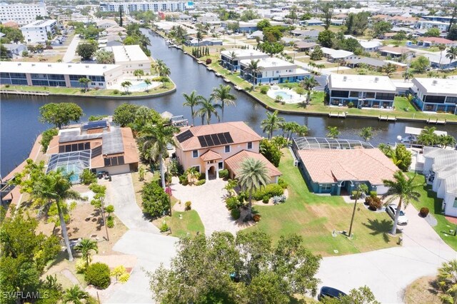 5105 Rutland Ct, Cape Coral, FL 33904 - aerial perspective of suburban area with a large body of water