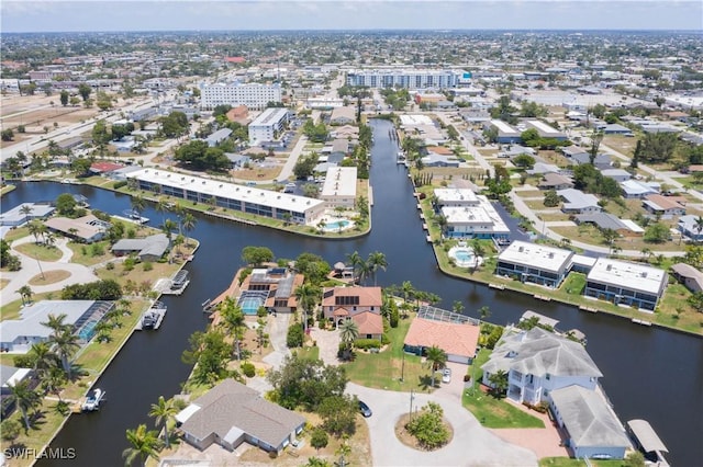 5105 Rutland Ct, Cape Coral, FL 33904 - aerial view of property's location with a large body of water and nearby suburban area