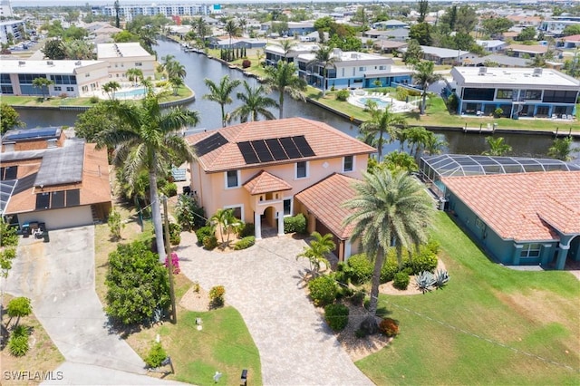 5105 Rutland Ct, Cape Coral, FL 33904 - aerial perspective of suburban area with a large body of water