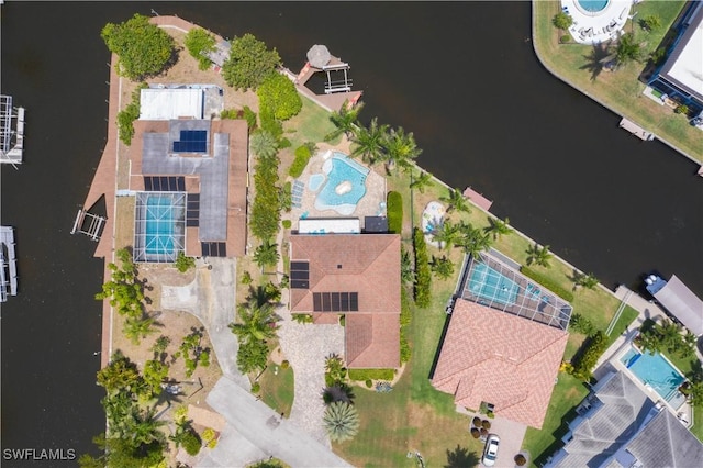5105 Rutland Ct, Cape Coral, FL 33904 - drone / aerial view of a pool