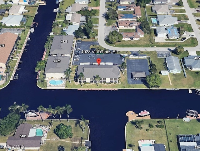 aerial view of property's location