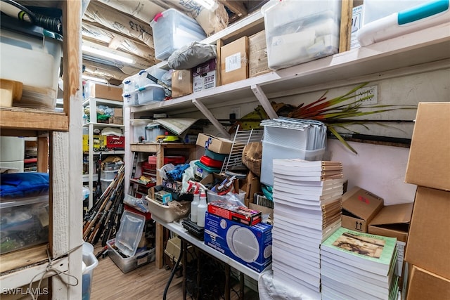 view of storage room
