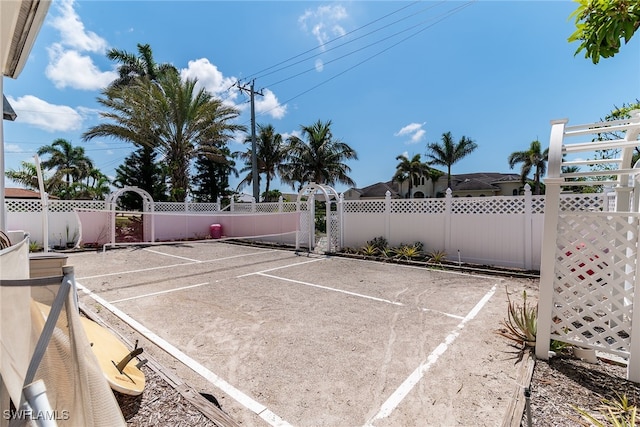 view of patio with fence
