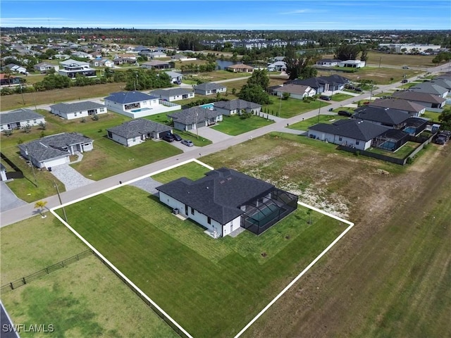 aerial perspective of suburban area