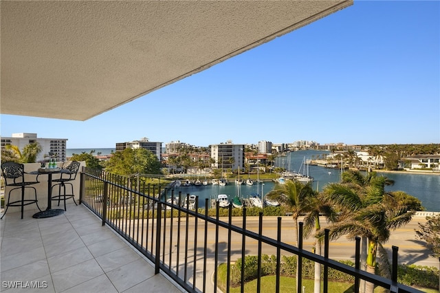 2150 Gulf Shore Blvd N Unit 701, Naples, FL 34103 - balcony featuring a water view and a city view