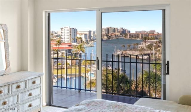 2150 Gulf Shore Blvd N Unit 701, Naples, FL 34103 - doorway with a water view and a city view