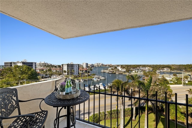 2150 Gulf Shore Blvd N Unit 701, Naples, FL 34103 - balcony featuring a water view
