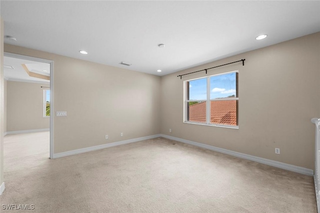 10310 Carolina Willow Dr, Fort Myers, FL 33913 - unfurnished room with light carpet, healthy amount of natural light, recessed lighting, and baseboards