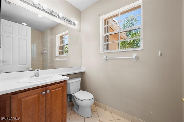 10310 Carolina Willow Dr, Fort Myers, FL 33913 - full bath featuring toilet, vanity, healthy amount of natural light, and tile patterned floors