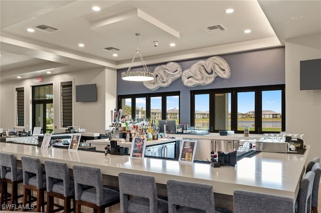 14860 Cherry Blossom Way, Punta Gorda, FL 33955 - kitchen featuring a raised ceiling and recessed lighting