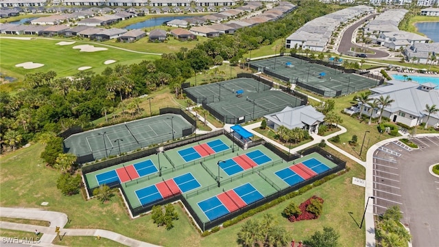 14860 Cherry Blossom Way, Punta Gorda, FL 33955 - aerial view of residential area featuring a nearby body of water and a golf club