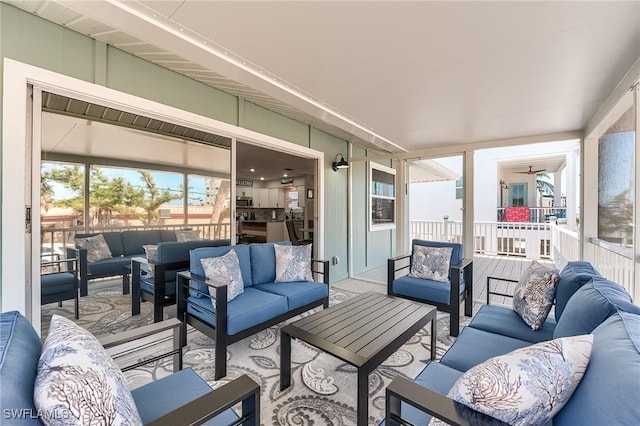 114 Lovers Ln, Fort Myers Beach, FL 33931 - view of patio featuring an outdoor hangout area