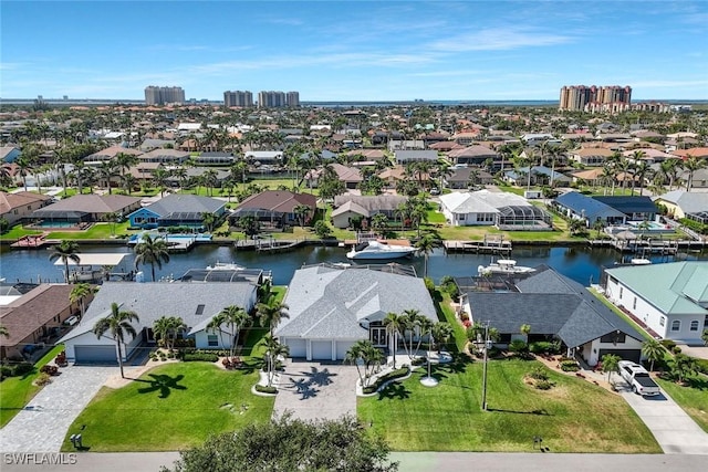 1428 SW 52nd Ln, Cape Coral, FL 33914 - aerial view of residential area featuring a large body of water