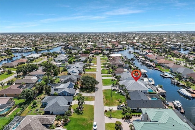1428 SW 52nd Ln, Cape Coral, FL 33914 - aerial view of residential area featuring a nearby body of water
