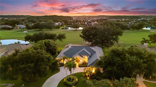 11730 Rosemount Dr, Fort Myers, FL 33913 - aerial view of residential area featuring a nearby body of water and a golf course