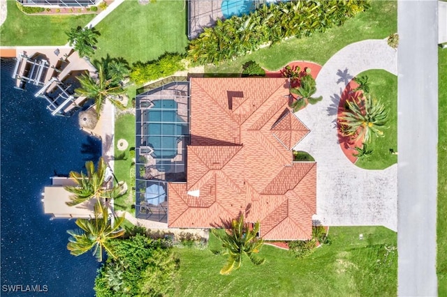 2227 SW 54th Ln, Cape Coral, FL 33914 - view from above of property with a nearby body of water