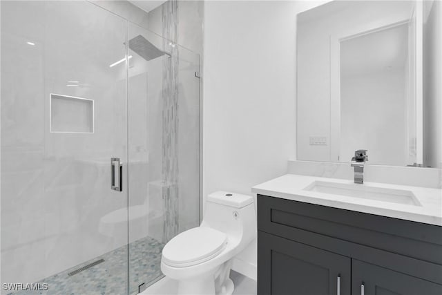 1432 Euclid Ave, Lehigh Acres, FL 33972 - bathroom with vanity and a shower stall