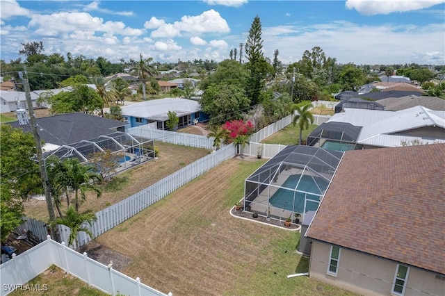 aerial perspective of suburban area