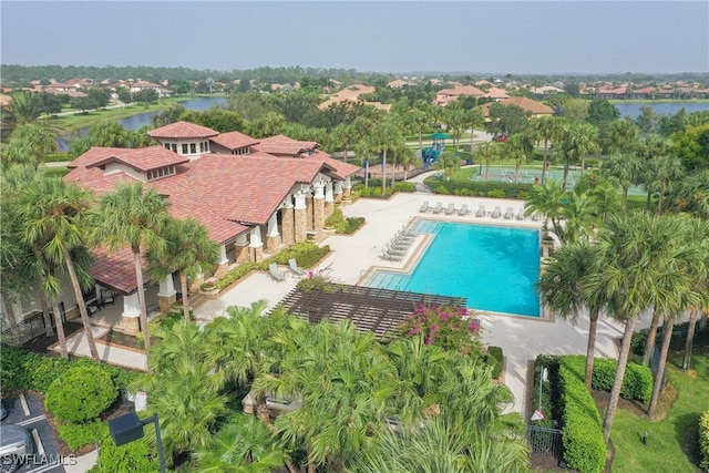 10626 Essex Square Blvd, Fort Myers, FL 33913 - drone / aerial view of a large body of water and a pool