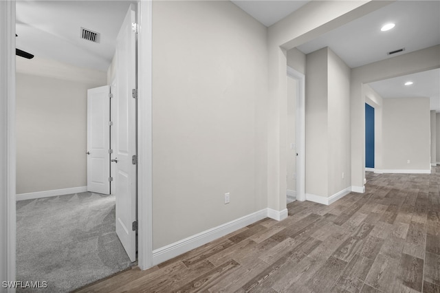 10626 Essex Square Blvd, Fort Myers, FL 33913 - hallway featuring wood finished floors, baseboards, and recessed lighting