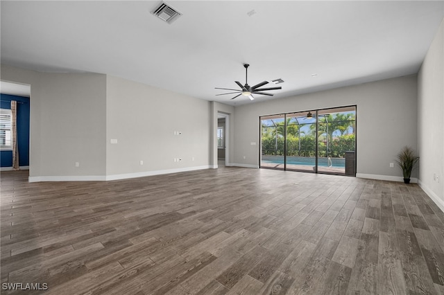 10626 Essex Square Blvd, Fort Myers, FL 33913 - unfurnished room featuring wood finished floors, ceiling fan, and baseboards