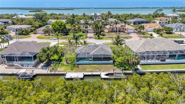 1976 San Marco Rd, Marco Island, FL 34145 - aerial view of residential area featuring a large body of water
