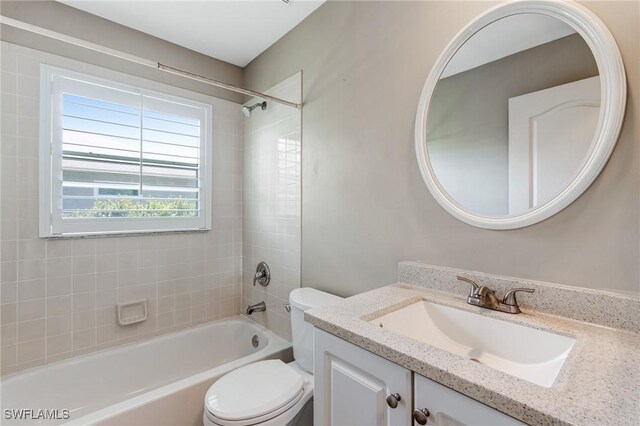 1976 San Marco Rd, Marco Island, FL 34145 - bathroom featuring vanity and shower / washtub combination