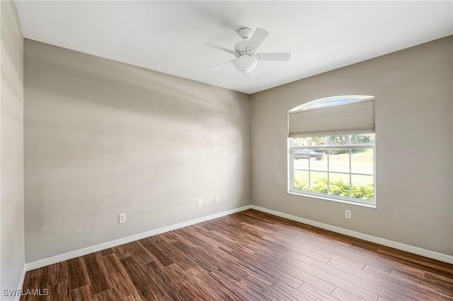 1976 San Marco Rd, Marco Island, FL 34145 - spare room with wood finished floors and ceiling fan