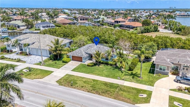 1976 San Marco Rd, Marco Island, FL 34145 - aerial perspective of suburban area featuring a large body of water