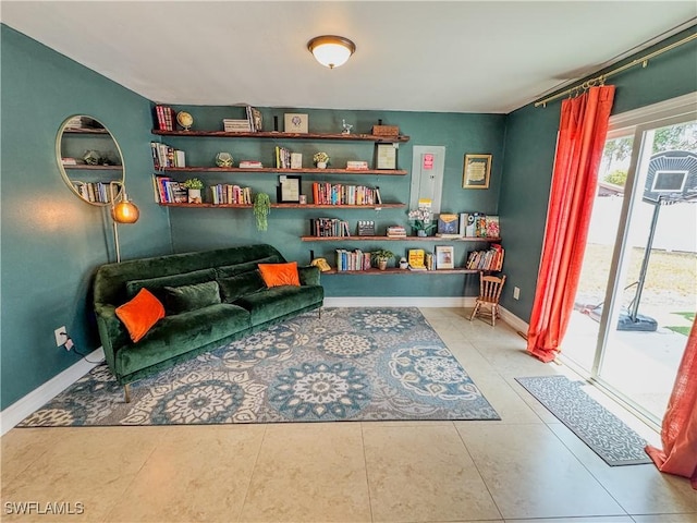 4002 Cascade Ln, Labelle, FL 33935 - sitting room featuring tile patterned flooring and baseboards