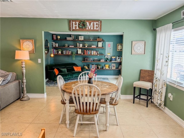 4002 Cascade Ln, Labelle, FL 33935 - tiled dining room with baseboards