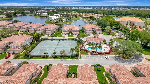 3580 Windjammer Cir Unit 1603, Naples, FL 34112 - aerial perspective of suburban area with a nearby body of water and a pool area