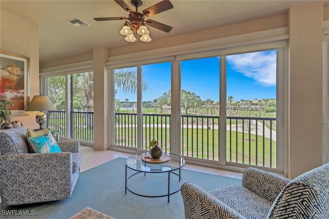 view of sunroom / solarium