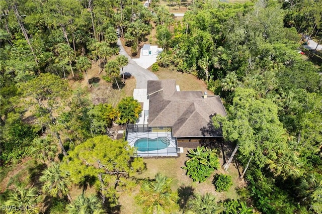 681 23rd St NW, Naples, FL 34120 - view from above of property with a pool area