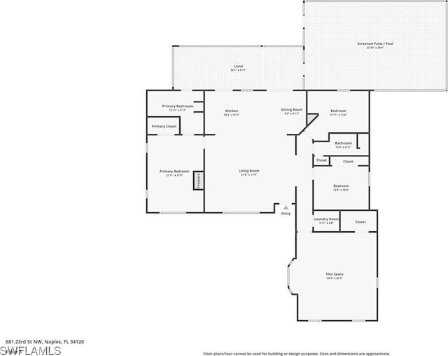 681 23rd St NW, Naples, FL 34120 - floor plan / room layout