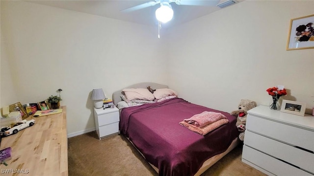 3086 E Briarwood Cir, Labelle, FL 33935 - carpeted bedroom featuring ceiling fan