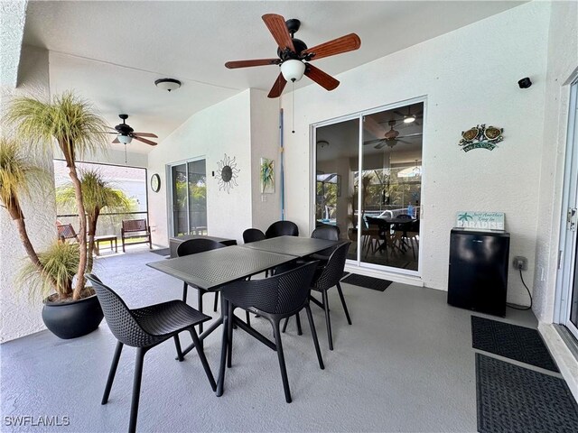 2639 SW 5th St, Cape Coral, FL 33991 - view of patio / terrace with ceiling fan and outdoor dining area