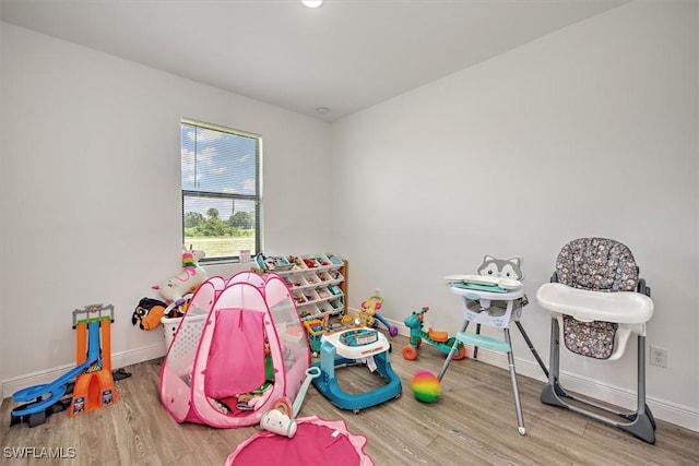 5007 W Hummingbird Dr, Labelle, FL 33935 - rec room featuring wood finished floors and baseboards