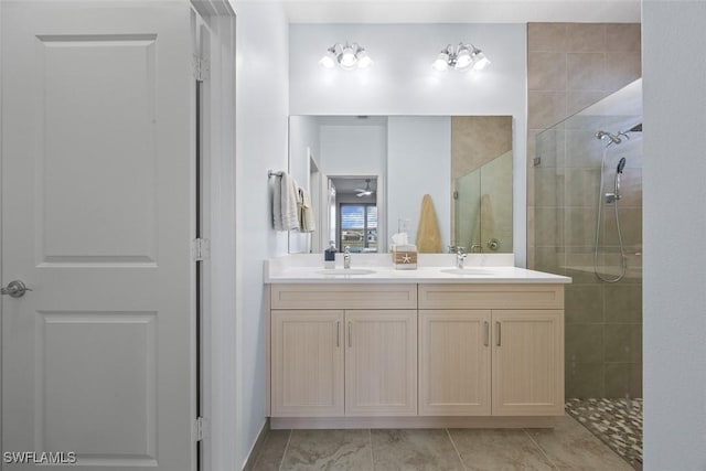 5692 Cassidy Ln, Ave Maria, FL 34142 - full bath featuring a shower stall and double vanity