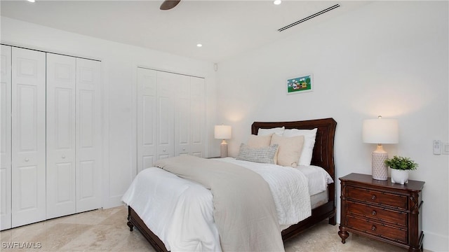 3936 Deep Passage Way, Naples, FL 34109 - bedroom featuring multiple closets and recessed lighting