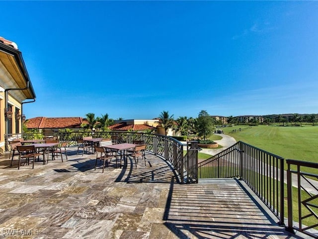 17961 Bonita National Blvd Unit 514, Bonita Springs, FL 34135 - view of patio / terrace with outdoor dining area