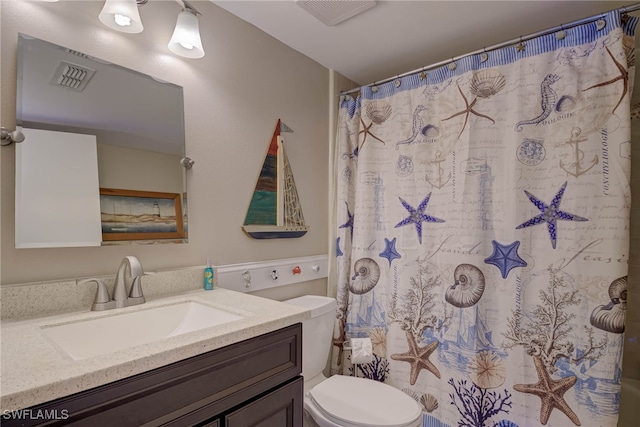 9950 Sailview Ct Unit 14, Fort Myers, FL 33905 - bathroom with toilet, vanity, and a shower with curtain