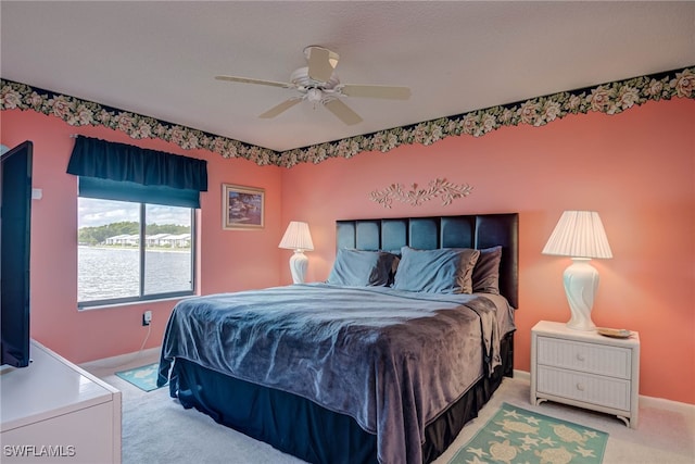 9950 Sailview Ct Unit 14, Fort Myers, FL 33905 - bedroom featuring light colored carpet and ceiling fan