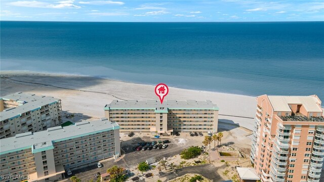 7400 Estero Blvd Unit 125, Fort Myers Beach, FL 33931 - aerial view of unending shoreline and apartment complex / building