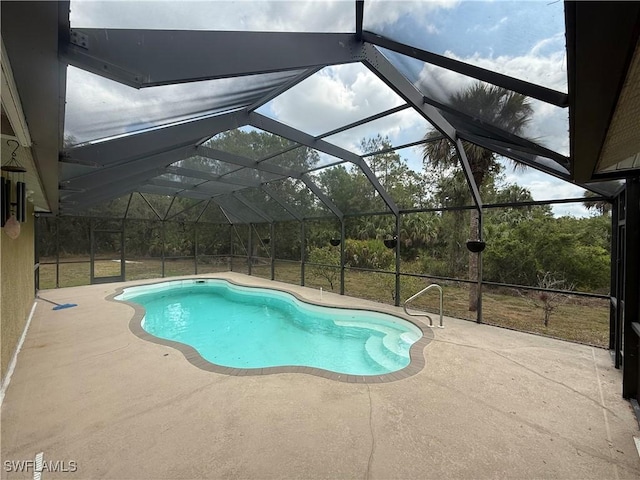 4335 18th Ave SE, Naples, FL 34117 - outdoor pool featuring a patio and a lanai